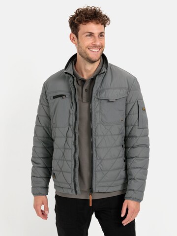 CAMEL ACTIVE Steppjacke mit Stehkragen in Grau: Vorderseite