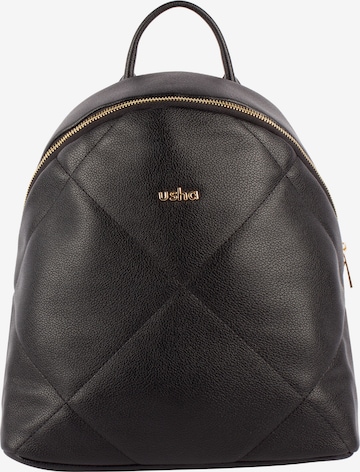 usha BLUE LABEL Rucksack 'Fenia' in Schwarz: predná strana