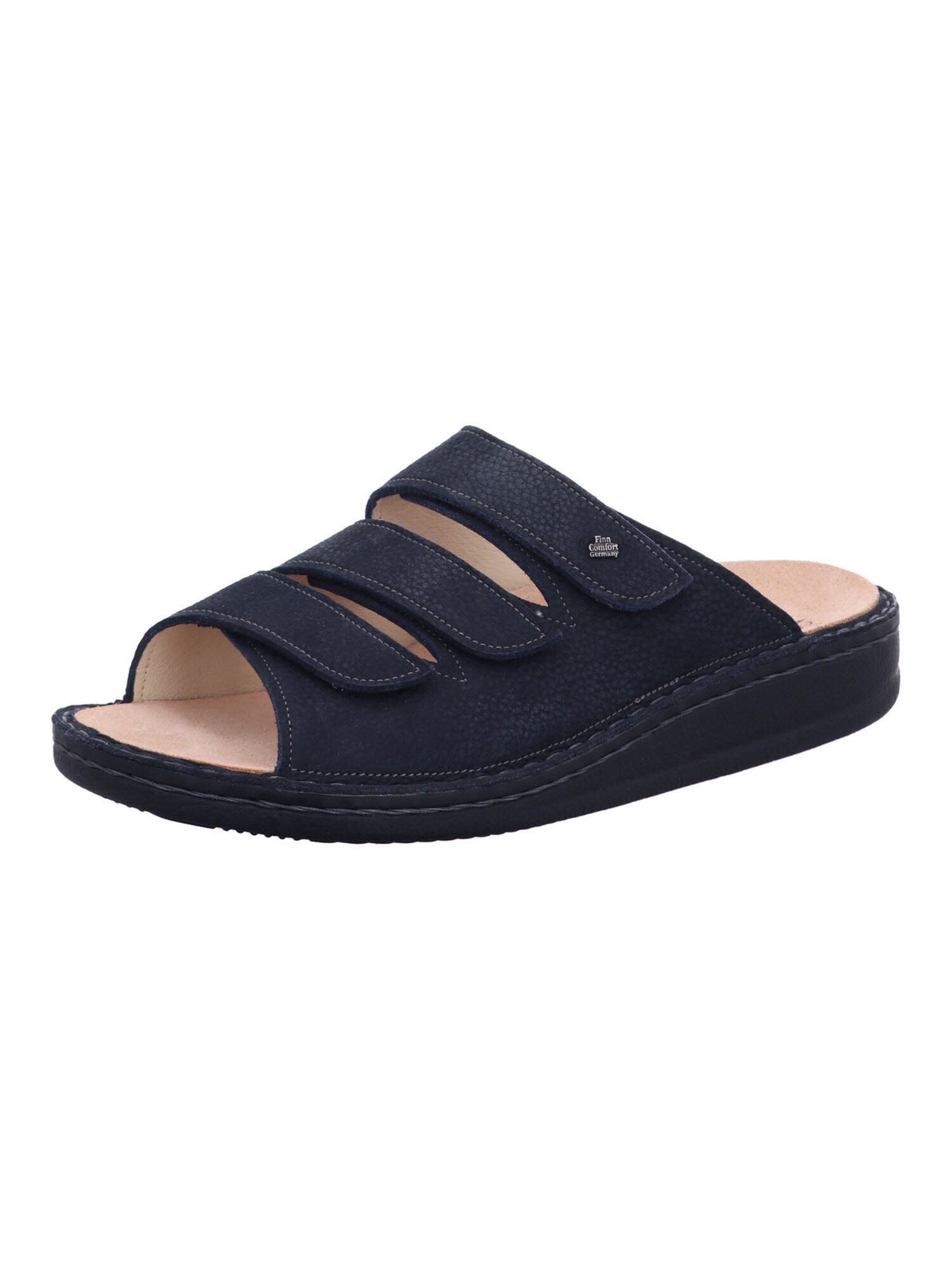 Finn Comfort Mules in Blue: front