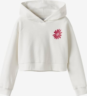 Sweat-shirt 'NKFKory' NAME IT en blanc : devant