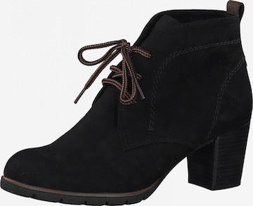 MARCO TOZZI Lace-up bootie in Black: front