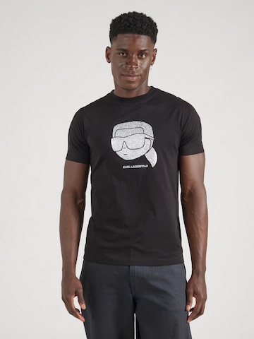 Karl Lagerfeld Shirt in Zwart: voorkant