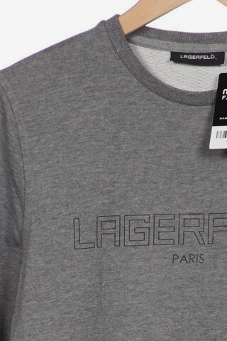 LAGERFELD Sweatshirt & Zip-Up Hoodie in S in Grey