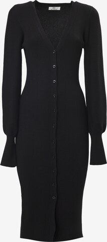 melns Influencer Adīta kleita: no priekšpuses