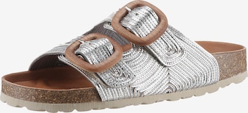 VERBENAS Mules 'Ruth' in Silver: front