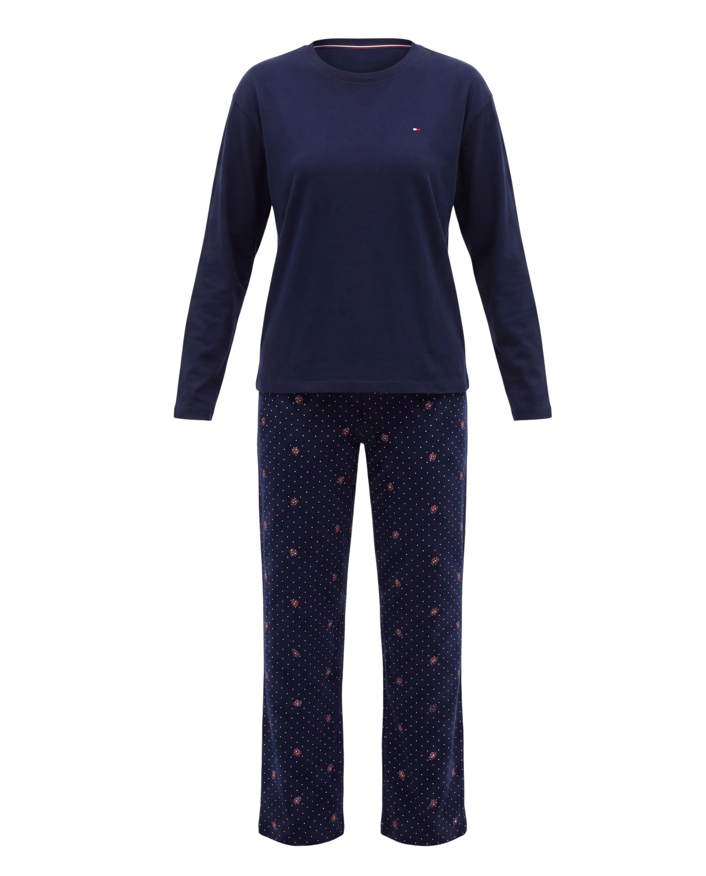 Pijama de la TOMMY HILFIGER pe albastru: față