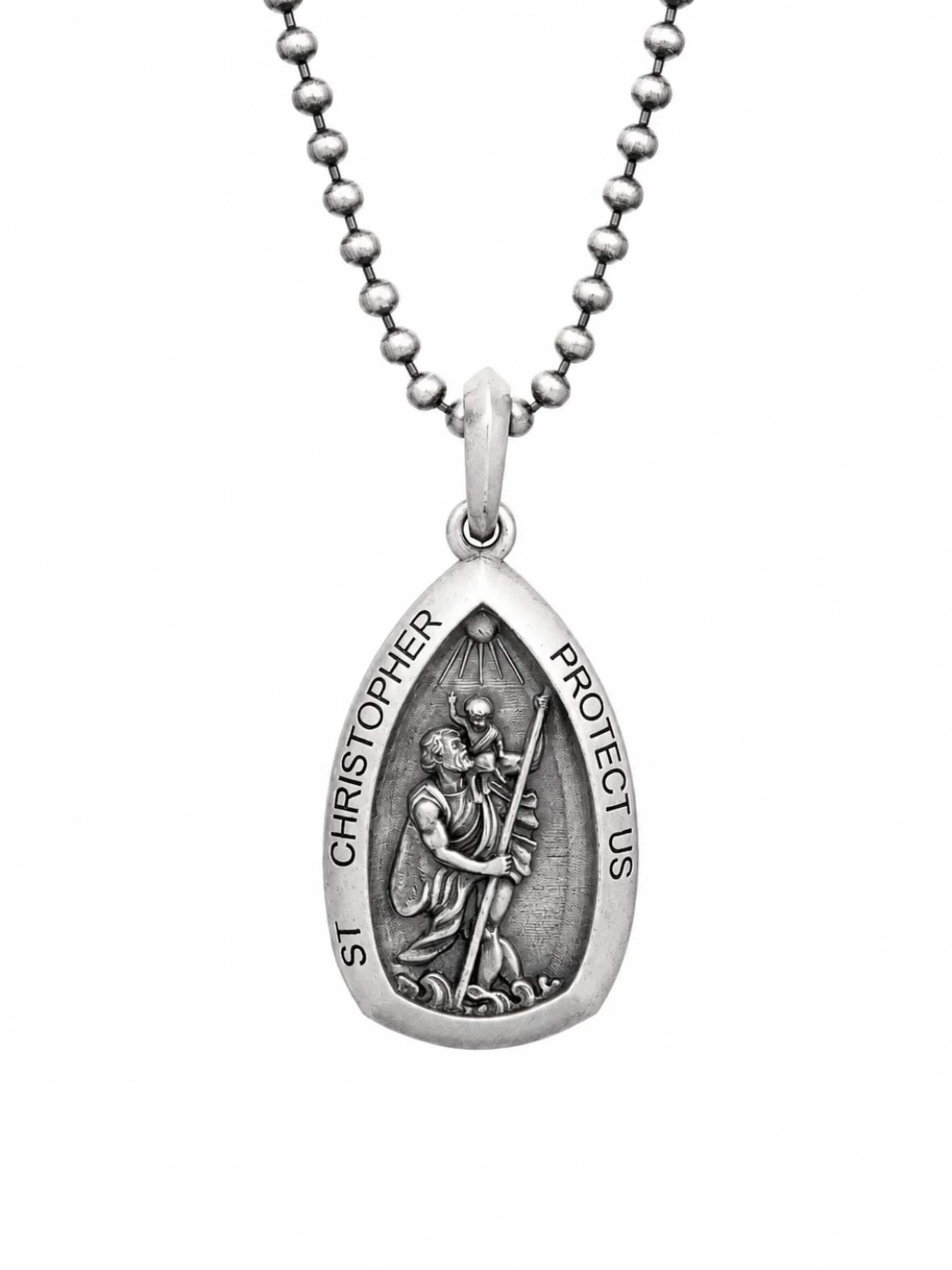 Pendentif REYTEL en argent : devant