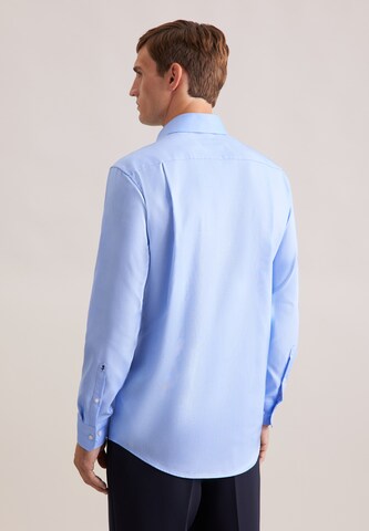 SEIDENSTICKER Regular fit Zakelijk overhemd 'Schwarze Rose' in Blauw