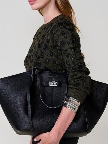 KOROSHI Shopper in Schwarz: Vorderseite