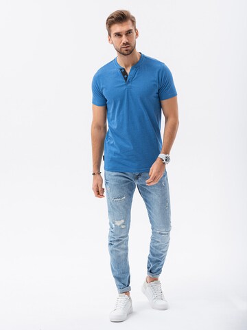Ombre T-Shirt 'S1390' in Blau