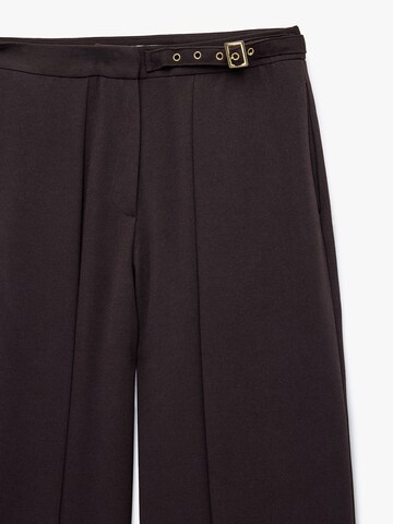 Koton Wide leg Pleat-front trousers in Brown