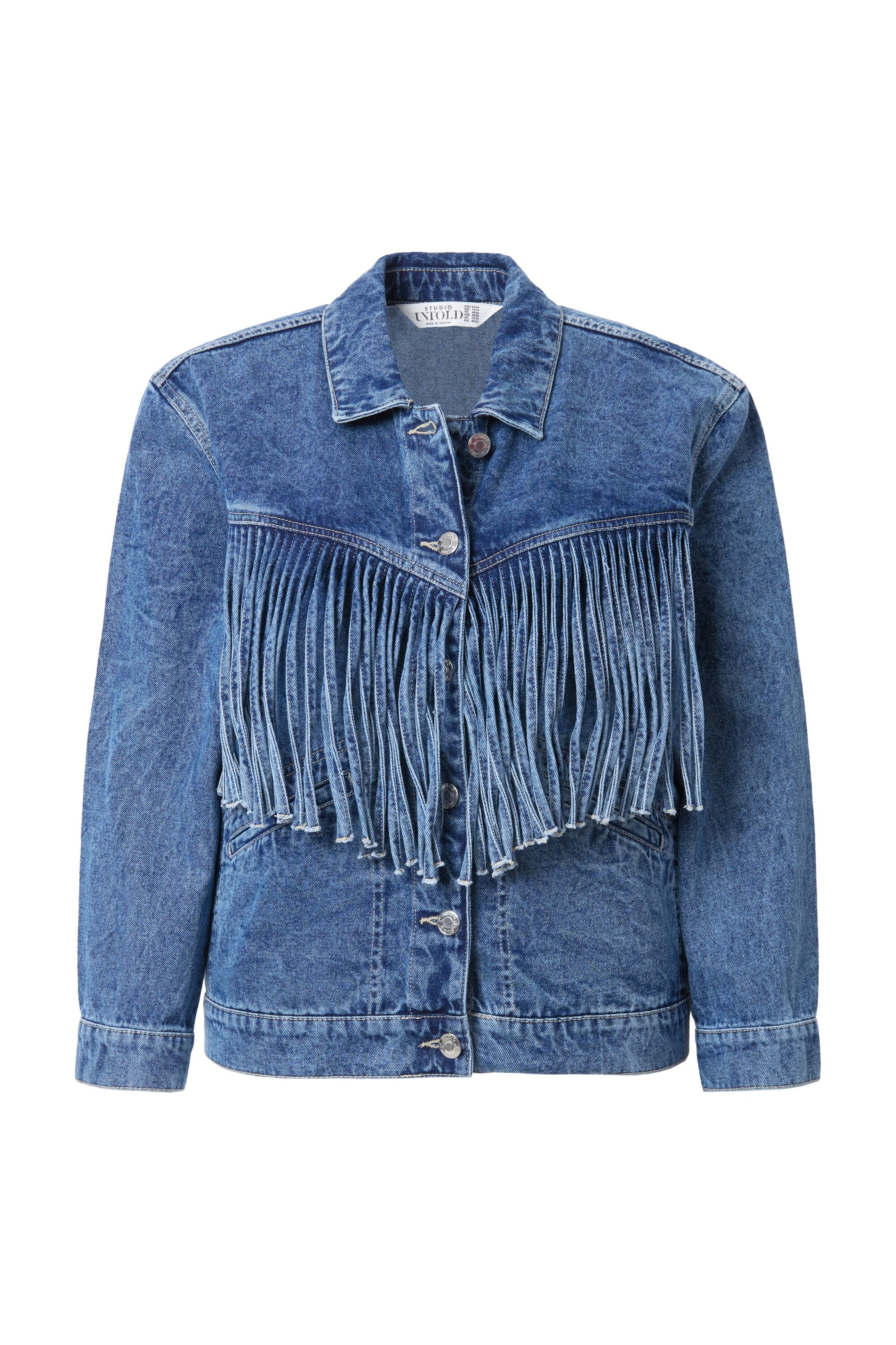 Studio Untold Between-Season Jacket in Blue: front