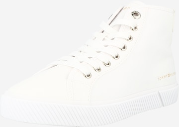 TOMMY HILFIGER - Zapatillas deportivas altas en blanco: frente