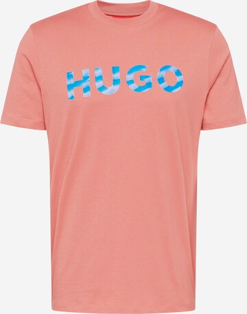 HUGO Shirt 'Dulivio' in Roze: voorkant