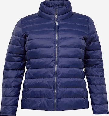 ONLY Carmakoma Between-Season Jacket 'TAHOE' in Blue: front