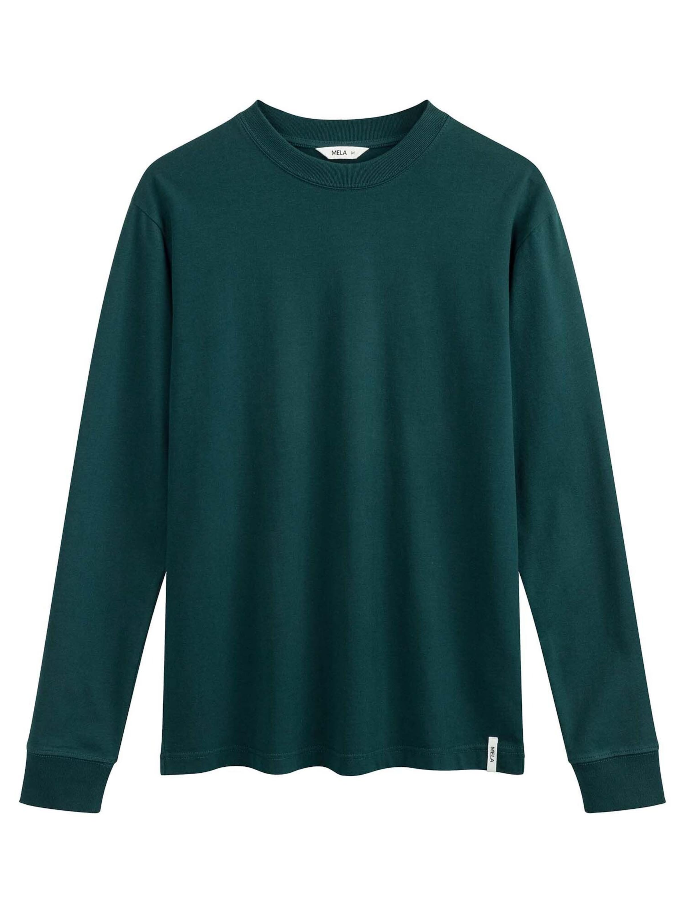 MELA - Camisa 'TEJAS' em verde: frente