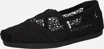 Slipper 'ALPARGATA' di TOMS in nero: frontale