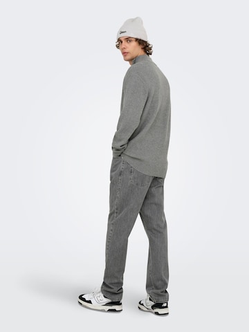 Pullover 'ONSPHIL' di Only & Sons in grigio