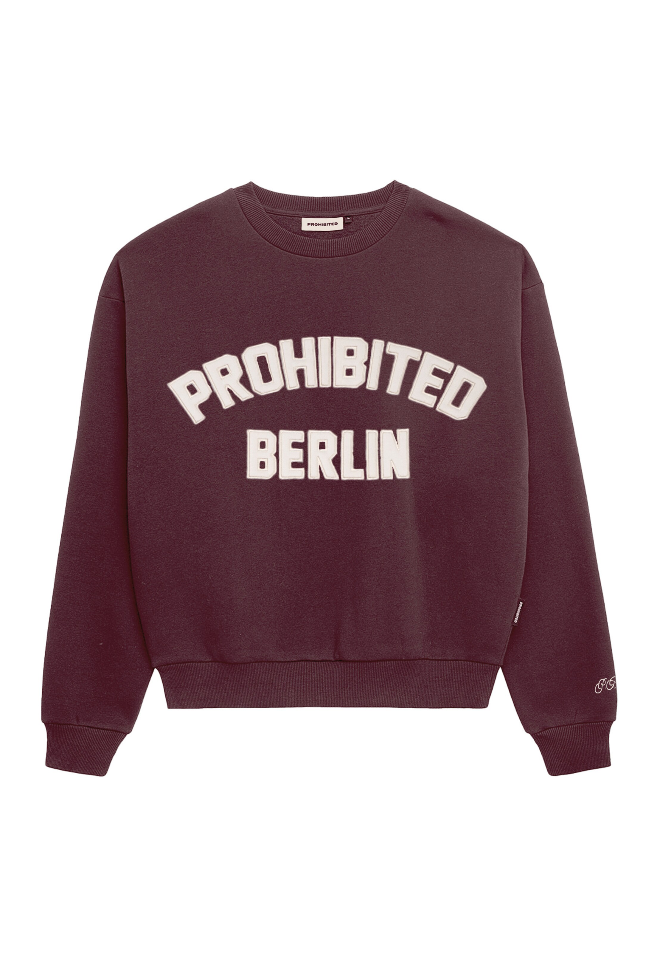 Prohibited Sweatshirt 'Berlin' in Lila: voorkant