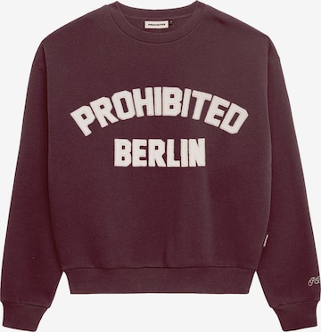 Prohibited Sweatshirt 'Berlin' in Lila: Vorderseite