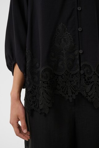 SOAKED IN LUXURY Blúz 'SLZinaida' - fekete