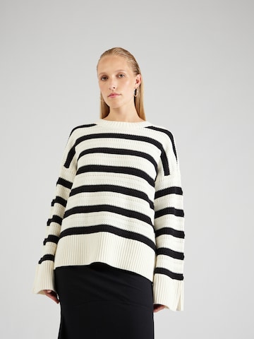 Pull-over MSCH COPENHAGEN en beige : devant