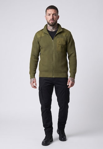 Brandit Strickjacke in Grün