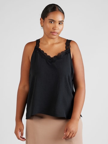 ABOUT YOU Curvy Top 'Melissa' in Zwart: voorkant