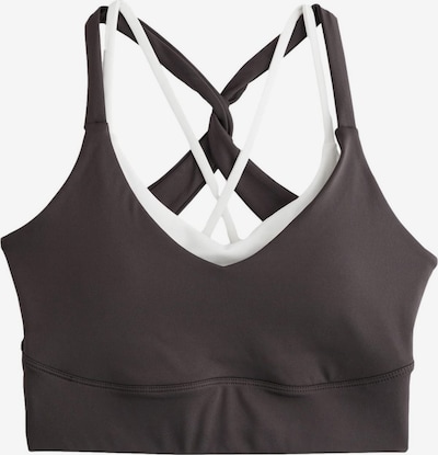 Sutien sport pe XS Next pe ciocolatiu / alb, Vizualizare produs