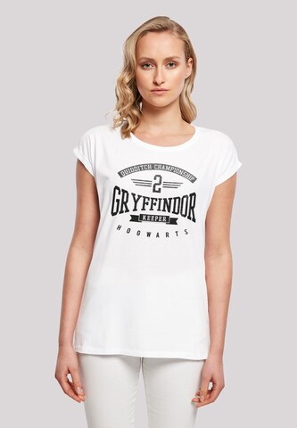 T-shirt 'Harry Potter Gryffindor Keeper' F4NT4STIC en blanc : devant