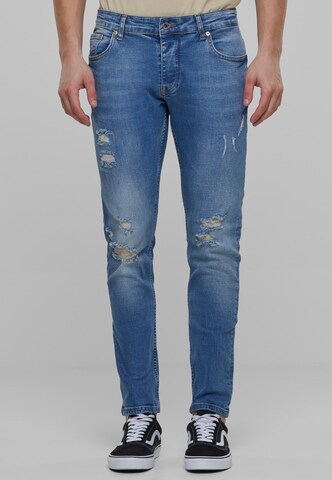 2Y Premium Regular Jeans in Blau: predná strana