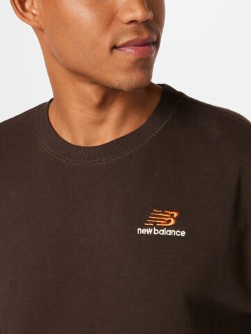 new balance Sweatshirt in Brown