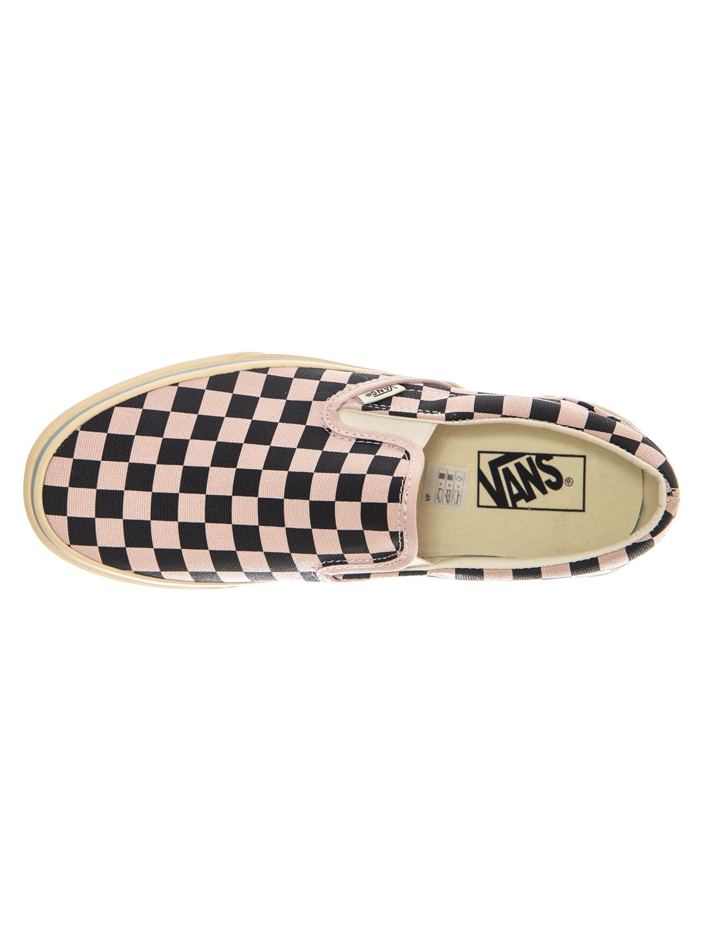 VANS Trampki slip on 'CLASSIC SLIP-ON CHB D PALE PETAL PINK' w kolorze różowy