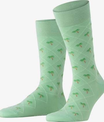 BURLINGTON Socken 'Palm Tree' in Grün: Vorderseite