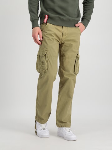 Regular Pantalon cargo 'Jet' ALPHA INDUSTRIES en vert