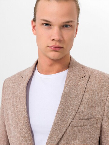 Daniel Hills Slim Fit Blazer in Beige