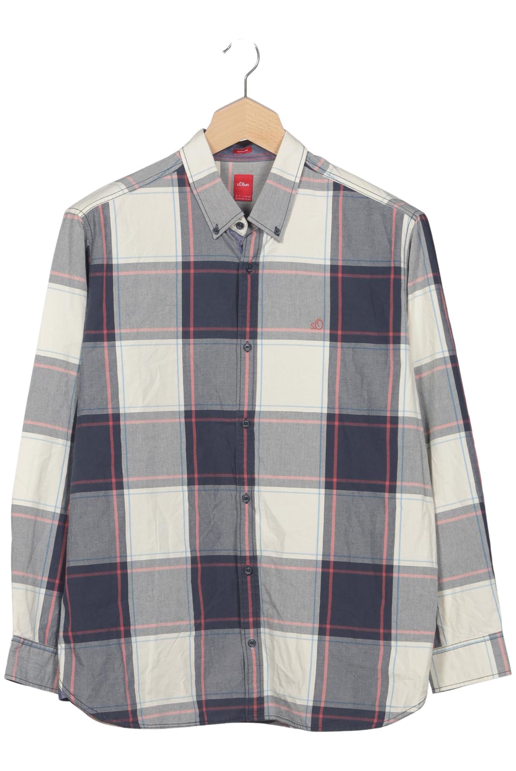 s.Oliver Button Up Shirt in XXL in Mixed colors: front