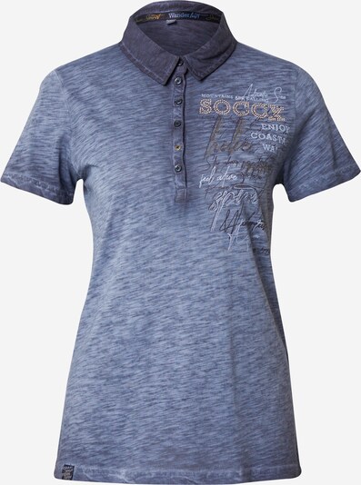 Soccx Shirt in blau / taubenblau / hellblau / schwarz, Produktansicht