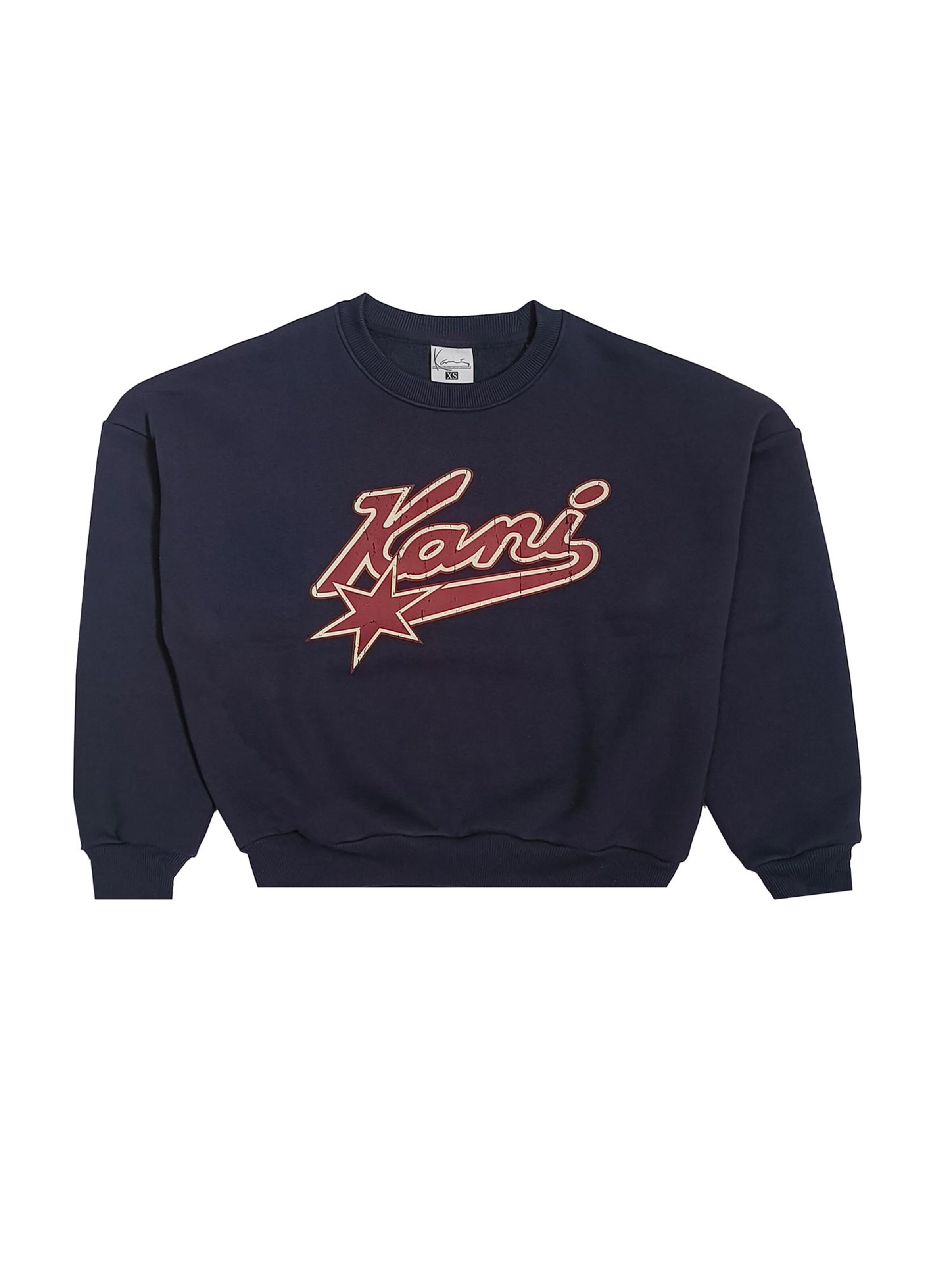 Karl Kani Sweatshirt 'Varsity Star' in Blue: front