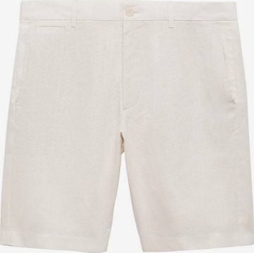 MANGO MAN Chino Pants 'Carp' in White: front