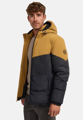 INDICODE JEANS Winter Jacket 'Urban' in Yellow
