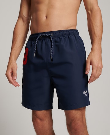 Superdry Board Shorts in Blue: front