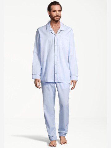 SEIDENSTICKER Long Pajamas 'Web' in Blue