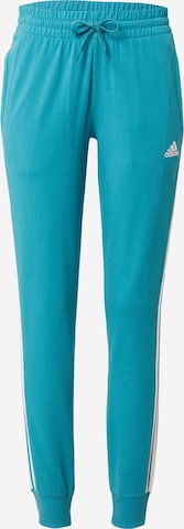 ADIDAS SPORTSWEARTapered Sportske hlače 'Essentials 3-Stripes' - plava boja: prednji dio