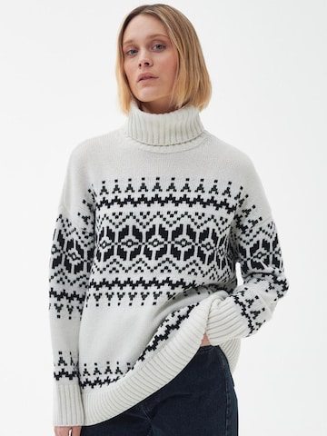 Barbour Sweater 'Patrisse' in White: front