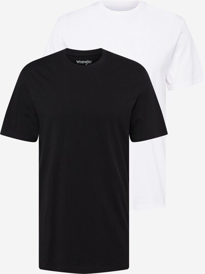 WRANGLER Μπλουζάκι σε μαύρο / λευκό, Άποψη προϊόντος