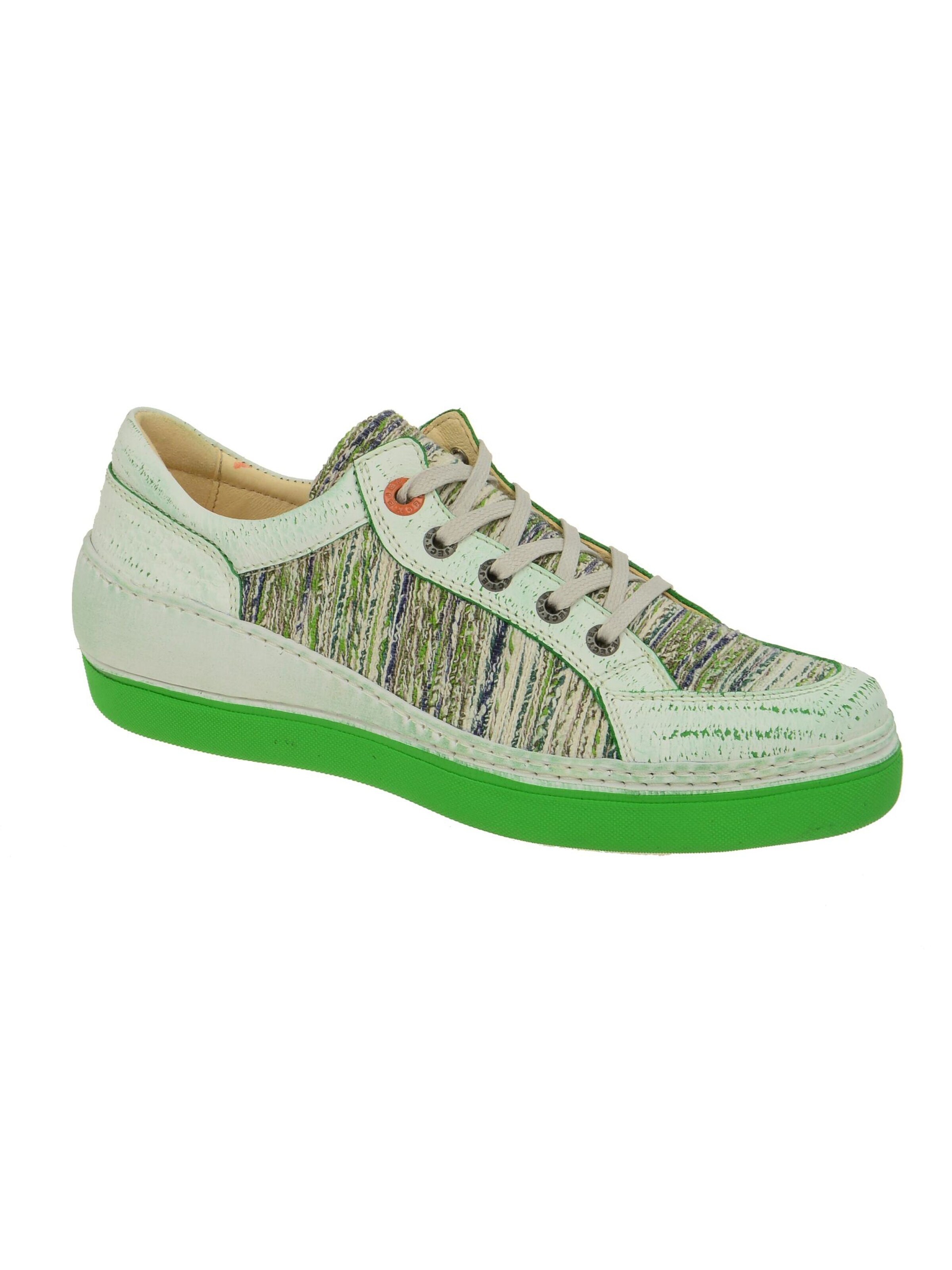 EJECT Sportlicher Schnürschuh 'Eject Feeling Schuhe weiß grün Damen'‌‌‌‌‌‌ in Grün: Vorderseite
