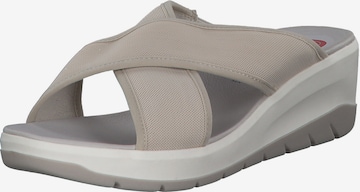 JANA Mules '27260' in Grey: front