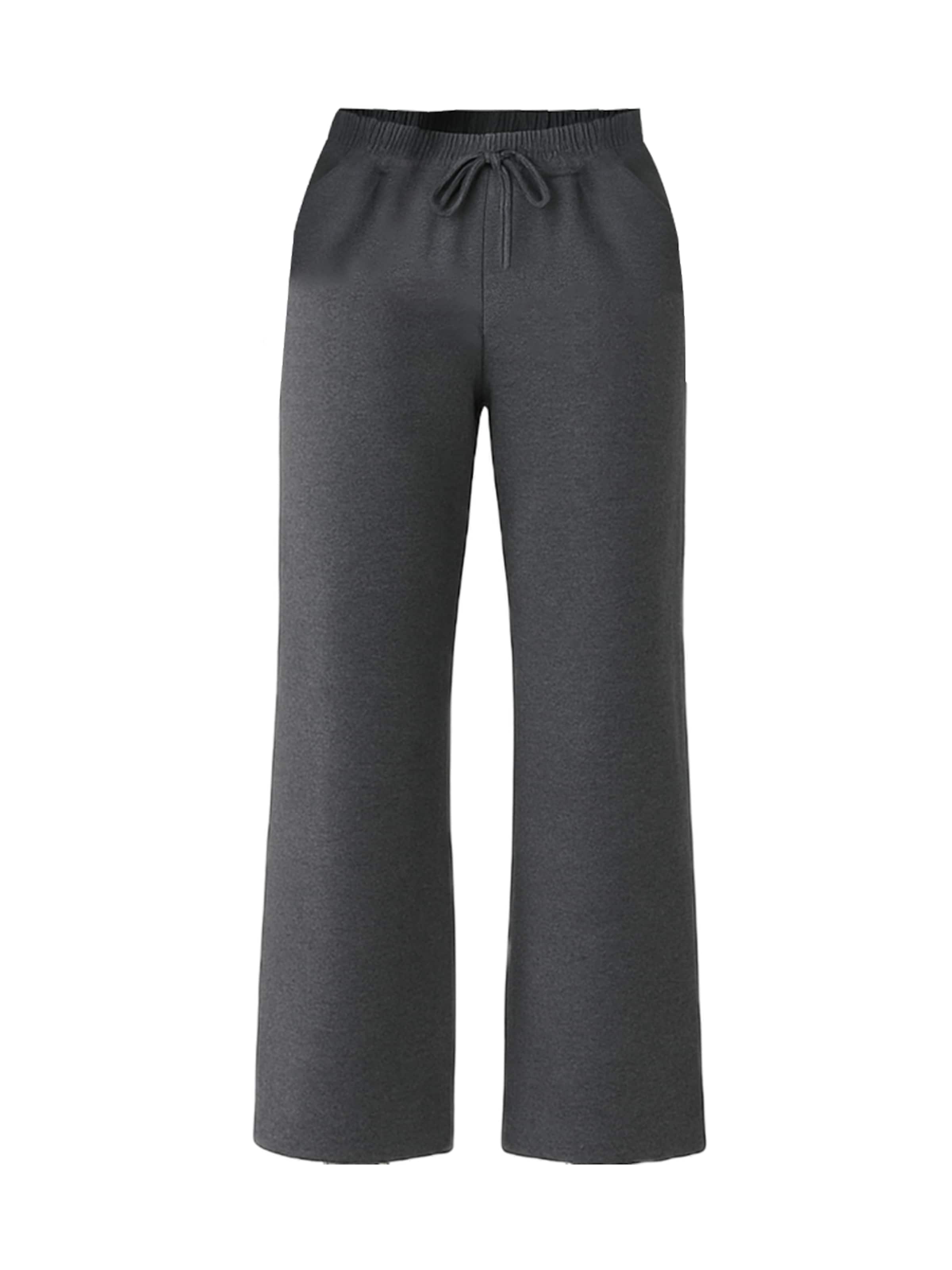C&City Flared Trousers in Grey: front