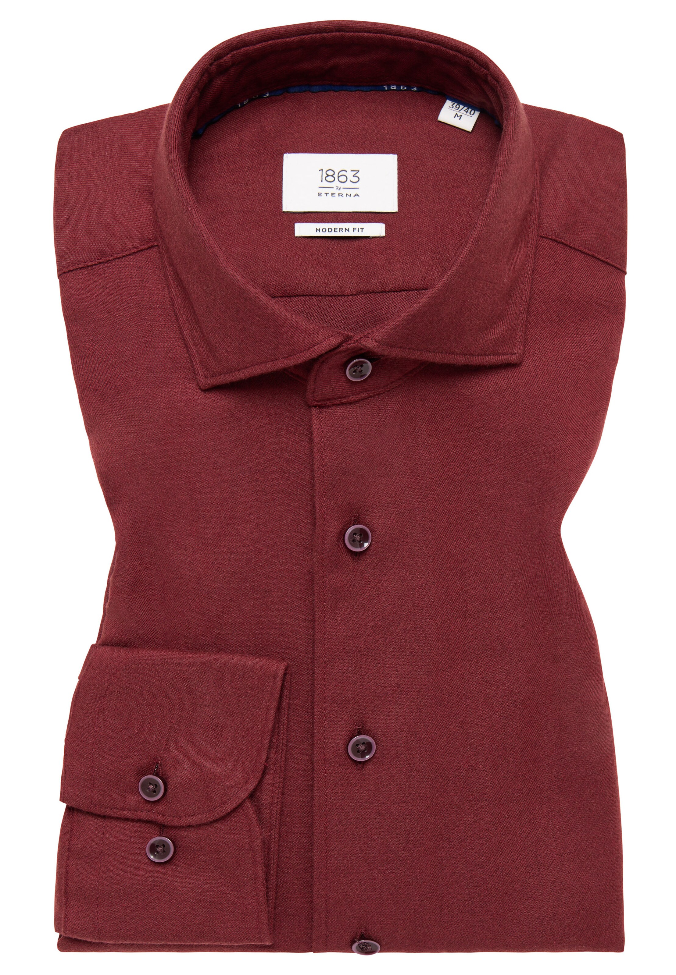 ETERNA Regular fit Zakelijk overhemd in Rood